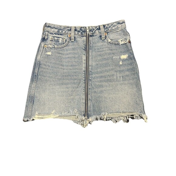 Abercrombie & Fitch‎ Zoe Natural Rise Vintage A-Line Denim Skirt Size 25/0 EUC - Picture 1 of 5